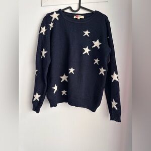 Women's Starry Night Sweater - Navy and White